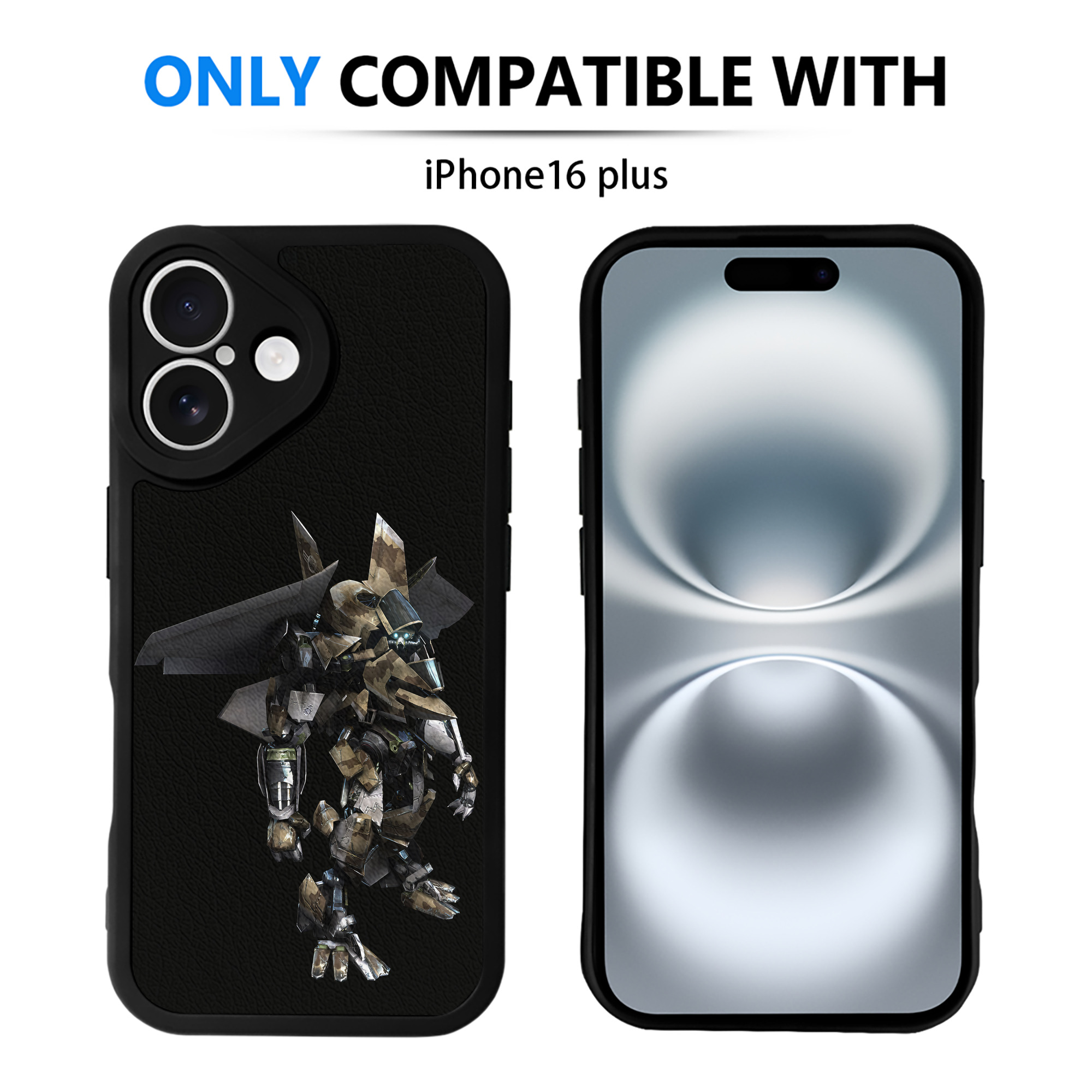 （画像用） Transformers トランスフォーマー 【iPhone 16シリーズ対応】シリコンスマホケース（レザー調） 材質：シリコン